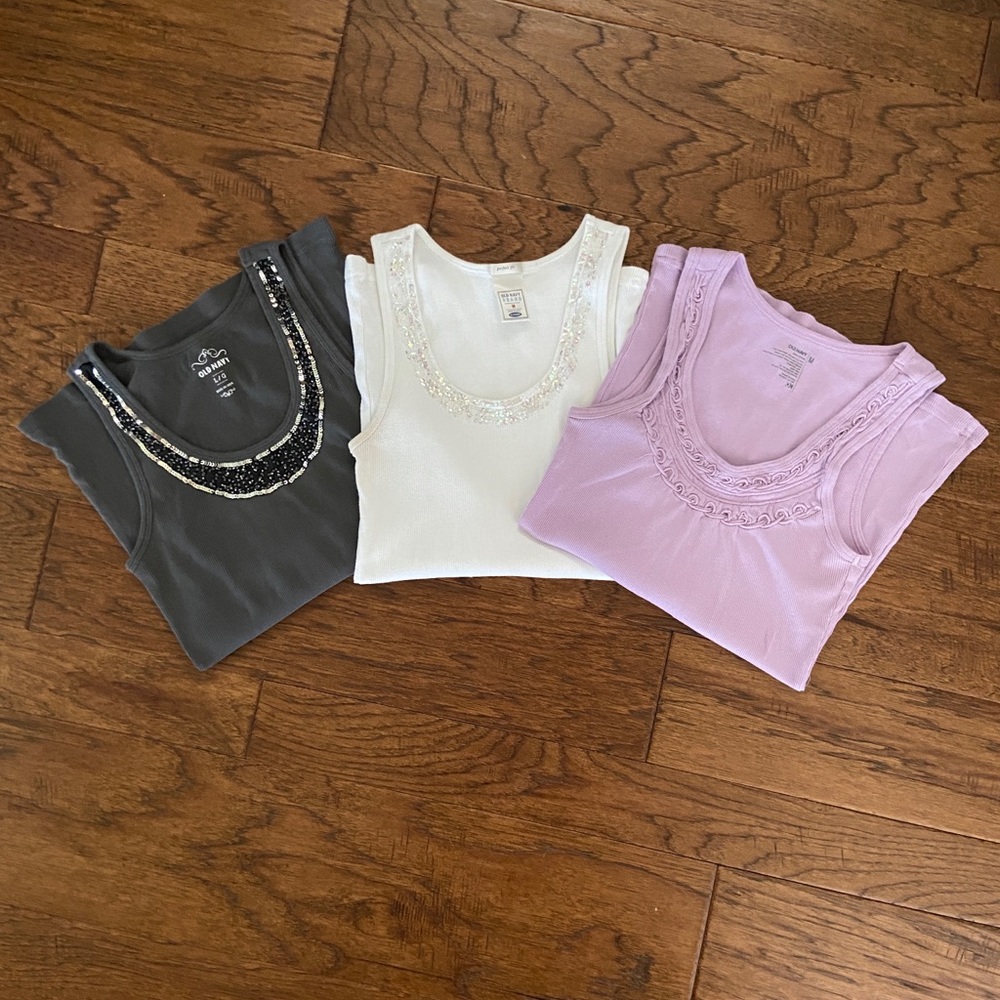 Old Navy | Bundle of 3 Detailed Tank Tops